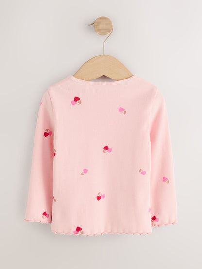 Fruit Long Sleeve Rib Tops 5 Pack (3mths-7yrs)