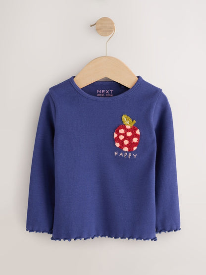 Fruit Long Sleeve Rib Tops 5 Pack (3mths-7yrs)