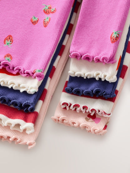 Fruit Long Sleeve Rib Tops 5 Pack (3mths-7yrs)