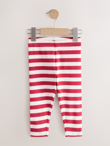 Pink Berry Ribbed Leggings 5 Pack (3mths-7yrs) - Size 3-6 Months (62-68cm)