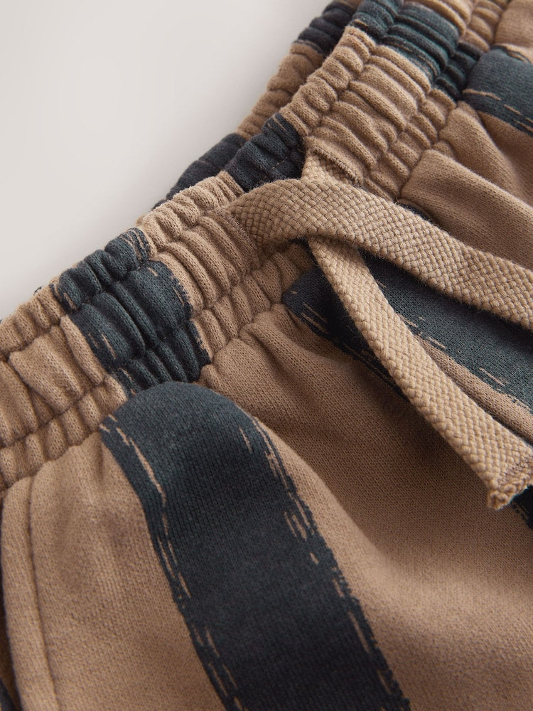 Black/Brown Single Wide Leg Jersey Joggers (3mths-7yrs) - Size 3-6 Months (62-68cm)