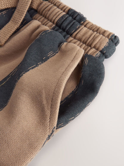 Black/Brown Single Wide Leg Jersey Joggers (3mths-7yrs) - Size 3-6 Months (62-68cm)