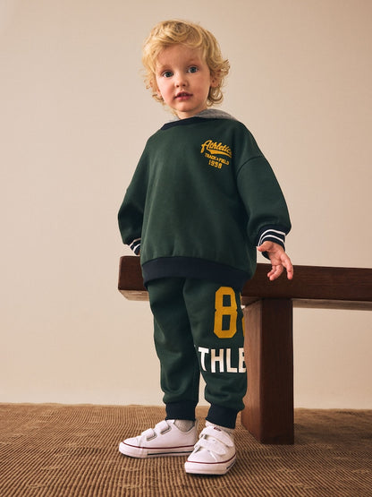 Green Hoodie and Joggers Set (3mths-7yrs) - Green / 12-18 Months (80-86cm)