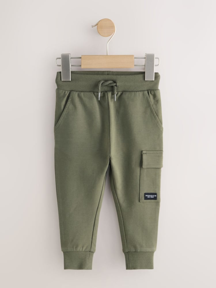 Khaki Green Skinny Utility Joggers (3mths-7yrs) - Size 3-6 Months (62-68cm)