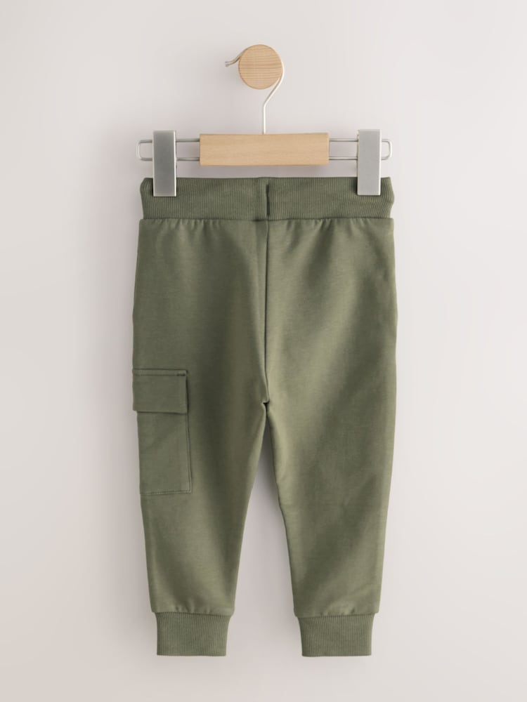 Khaki Green Skinny Utility Joggers (3mths-7yrs) - Size 3-6 Months (62-68cm)