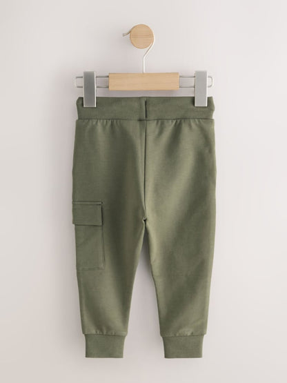 Khaki Green Skinny Utility Joggers (3mths-7yrs) - Size 3-6 Months (62-68cm)