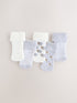 Grey Baby Socks 5 Pack - Size 50cm (First Size) - Grey