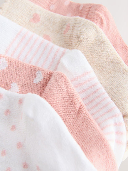 Pink Baby Socks 5 Pack - Size 50cm (First Size)