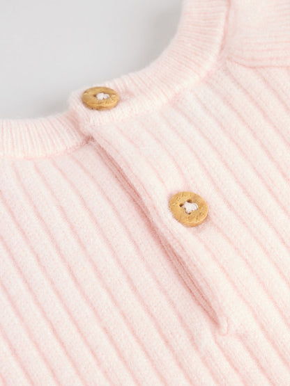 Light Pink Baby Knitted Jumper and Leggings Set 2 Piece (0mths-3yrs)