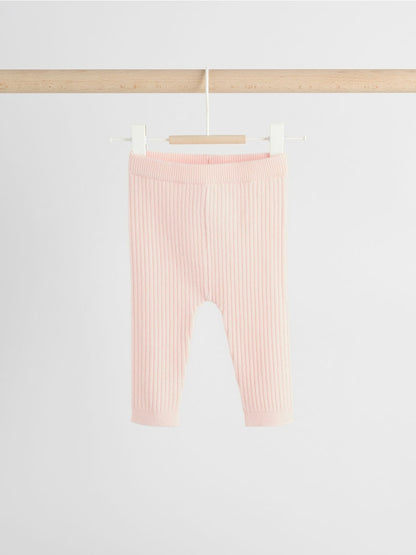 Light Pink Baby Knitted Jumper and Leggings Set 2 Piece (0mths-3yrs)