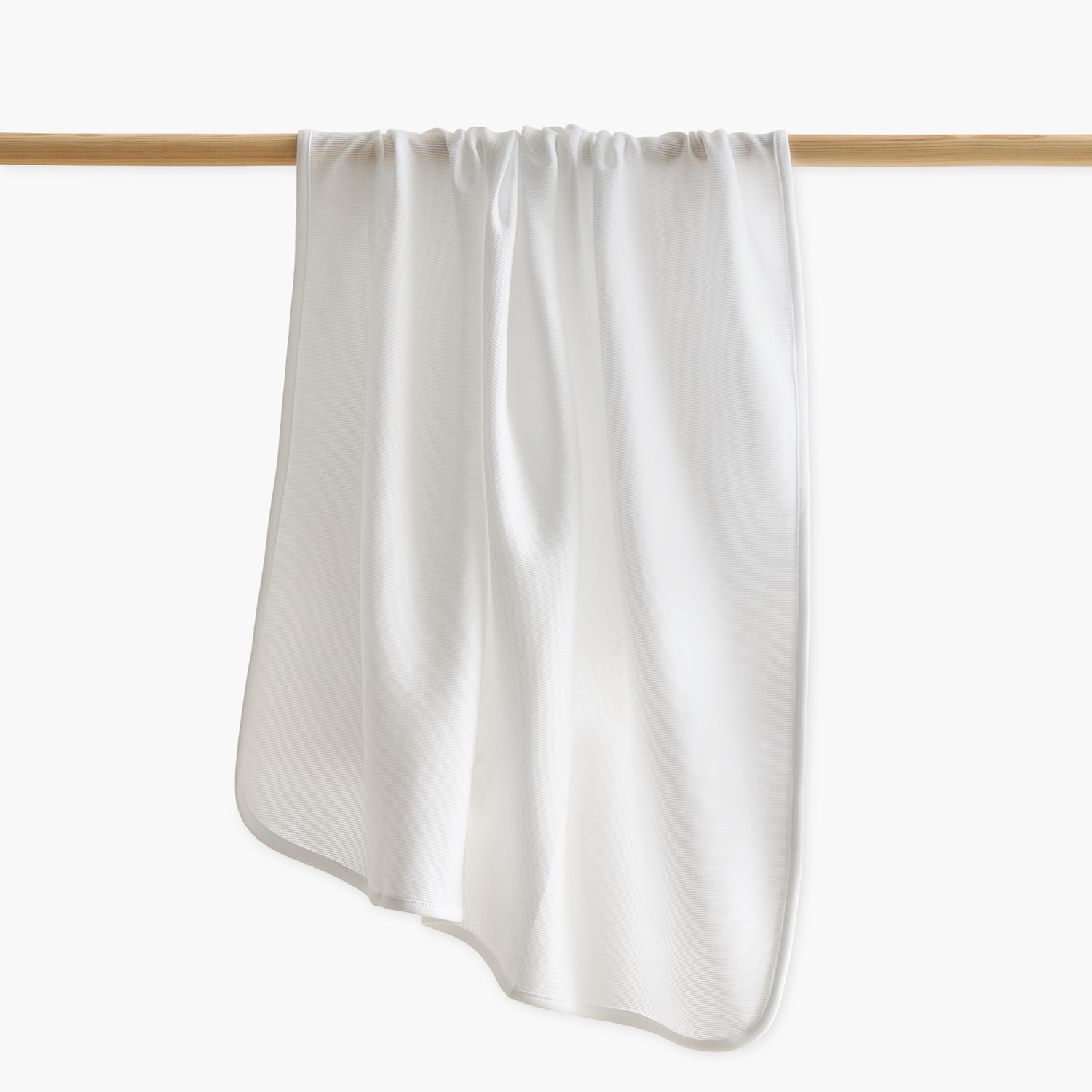 Juniors Ribbed Receiving Blanket - 70x70 cm - White / Free Size