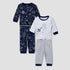 Juniors Space Print T-shirt and Pyjama - Set of 2 - Multicolour / 12-18 mths