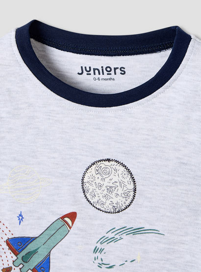 Juniors Space Print T-shirt and Pyjama - Set of 2-baby-boys-clothing-nightwear-pyjamasets-image-6