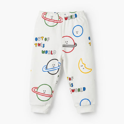 Pack of 3 Juniors Cotton Crew Neck Short Sleeves Pyjama Set with Rocket Print
