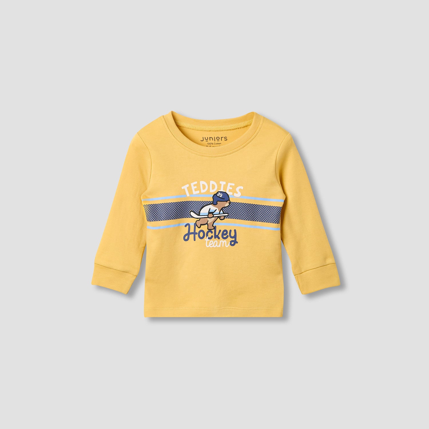 Juniors Bear Print T-shirt and Pyjama - Set of 2
