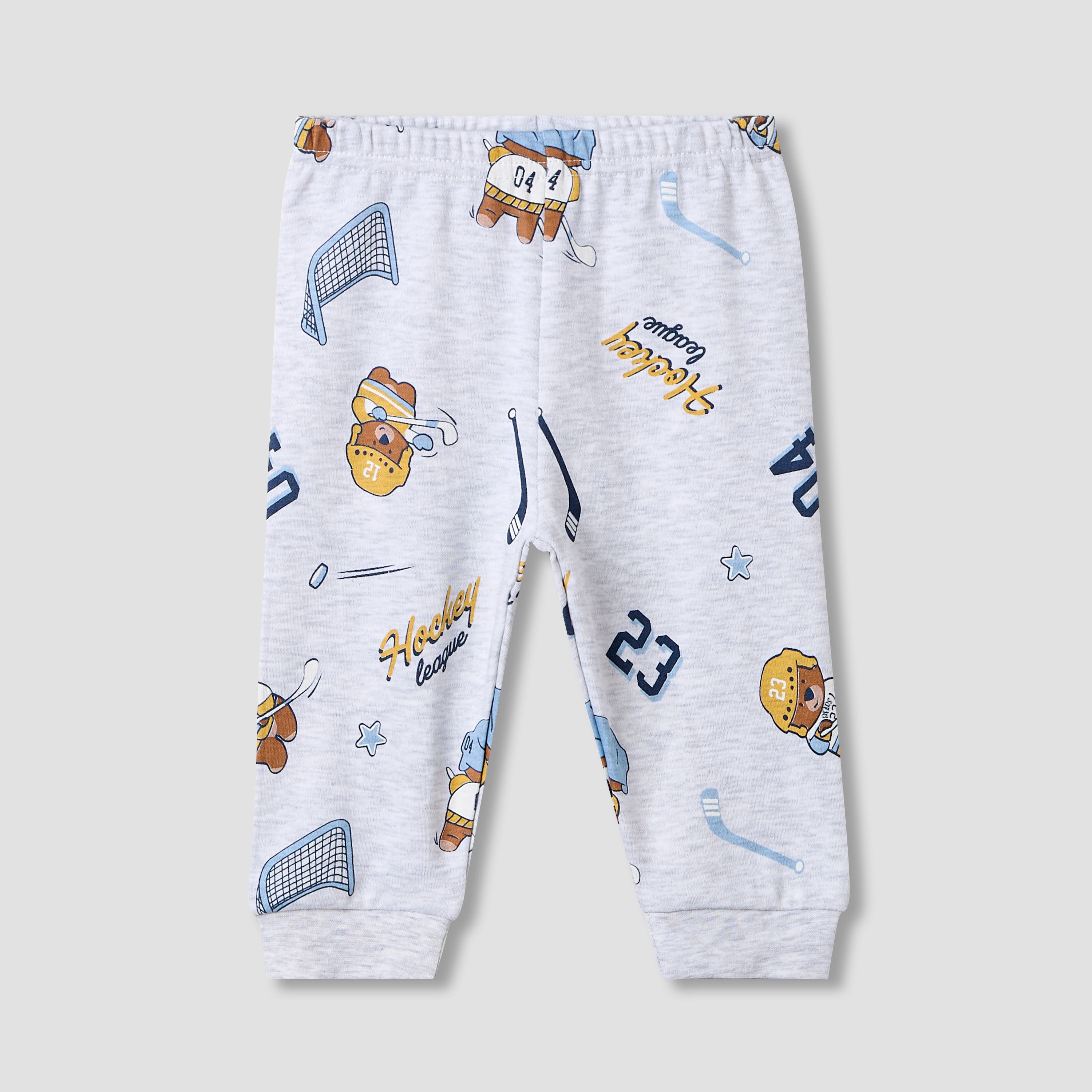 Juniors Bear Print T-shirt and Pyjama - Set of 2