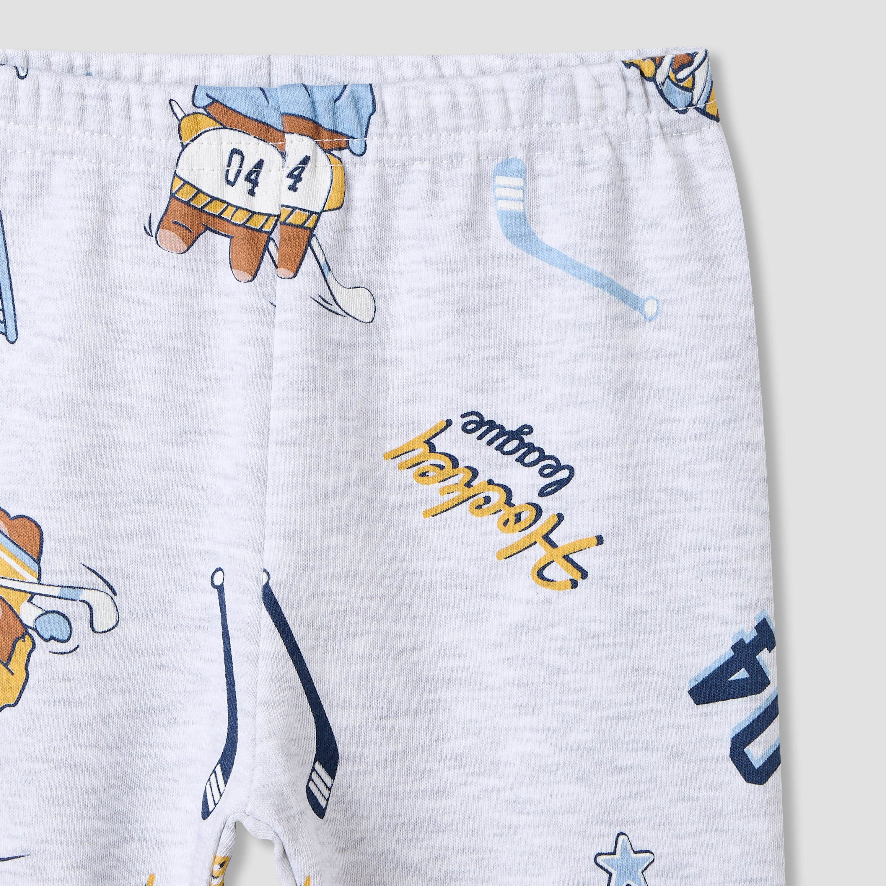Juniors Bear Print T-shirt and Pyjama - Set of 2