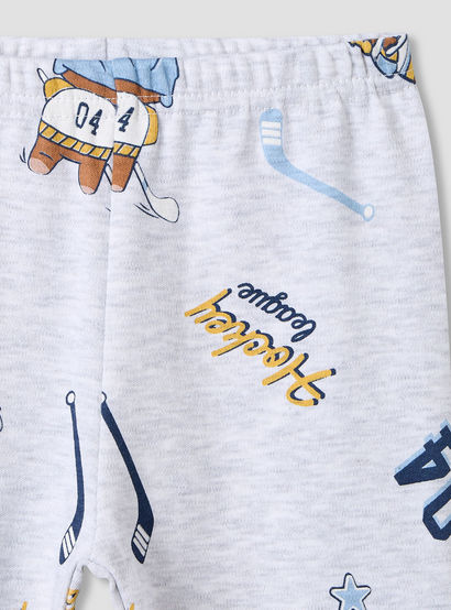 Juniors Bear Print T-shirt and Pyjama - Set of 2-baby-boys-clothing-nightwear-pyjamasets-image-8