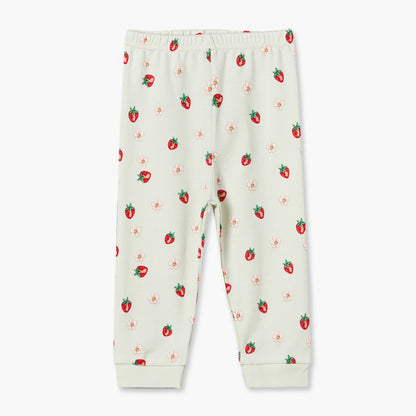 Pack of 3 Juniors Cotton Round Neck Long Sleeves Pyjama Set with Strawberry Print