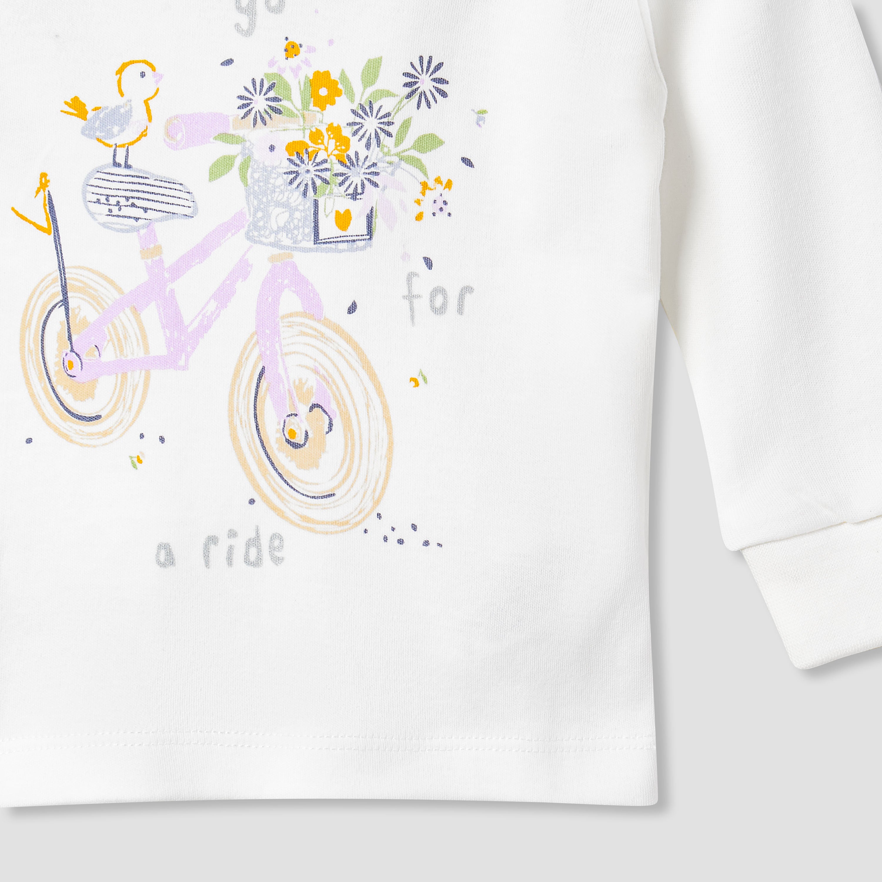 Juniors Printed Long Sleeves T-shirts and Pyjamas - Set of 2
