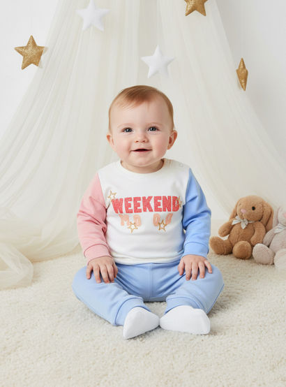 Juniors Printed Long Sleeve T-shirts and Pyjamas - Set of 2-baby-girls-clothing-nightwear-pyjamasets-image-10