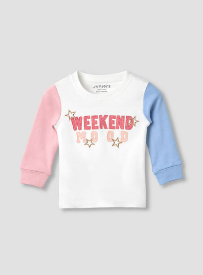 Juniors Printed Long Sleeve T-shirts and Pyjamas - Set of 2-baby-girls-clothing-nightwear-pyjamasets-image-2