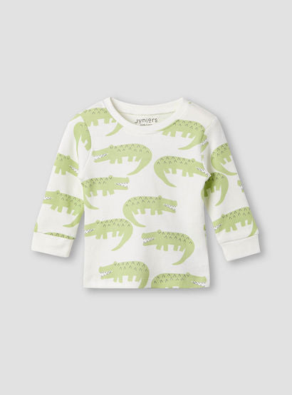 Juniors Crocodile Print T-shirt and Pyjama - Set of 3-baby-boys-clothing-nightwear-pyjamasets-image-4