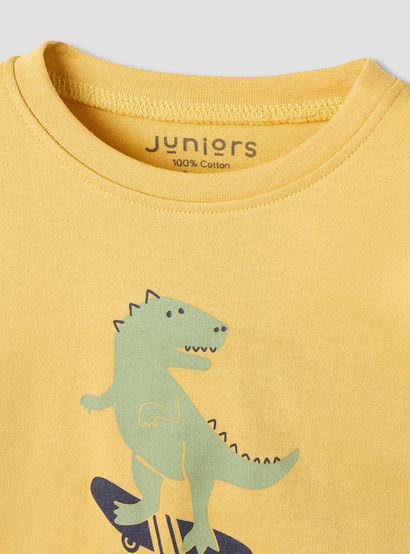 Juniors Crocodile Print T-shirt and Pyjama - Set of 3-baby-boys-clothing-nightwear-pyjamasets-image-9