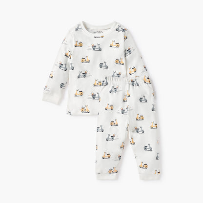 Juniors Scooter Print T-shirt and Pyjama Set