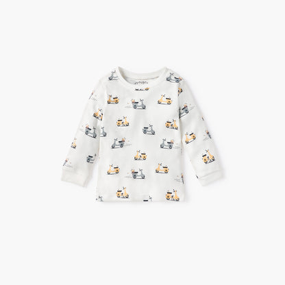 Juniors Scooter Print T-shirt and Pyjama Set