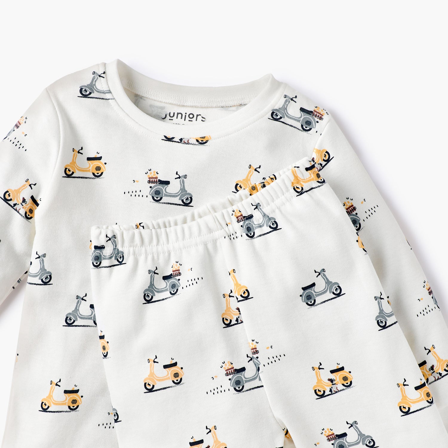 Juniors Scooter Print T-shirt and Pyjama Set