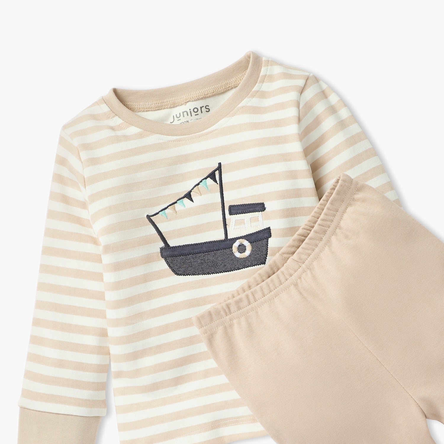 Juniors Striped T-shirt and Pyjama Set