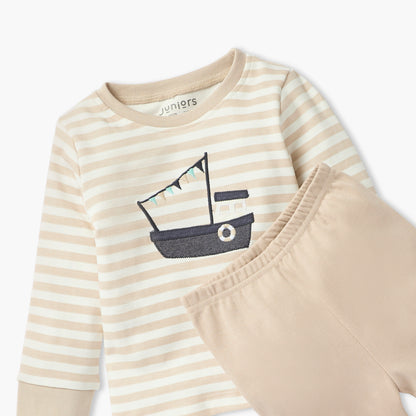 Juniors Striped T-shirt and Pyjama Set