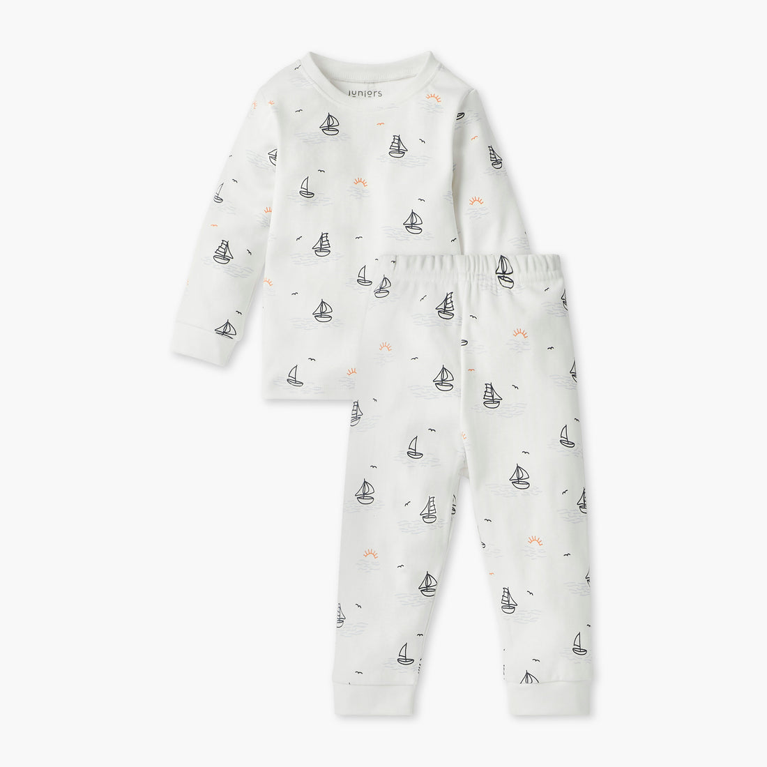 Juniors Nautical Print T-shirt and Pyjama Set