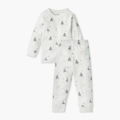 Juniors Nautical Print T-shirt and Pyjama Set