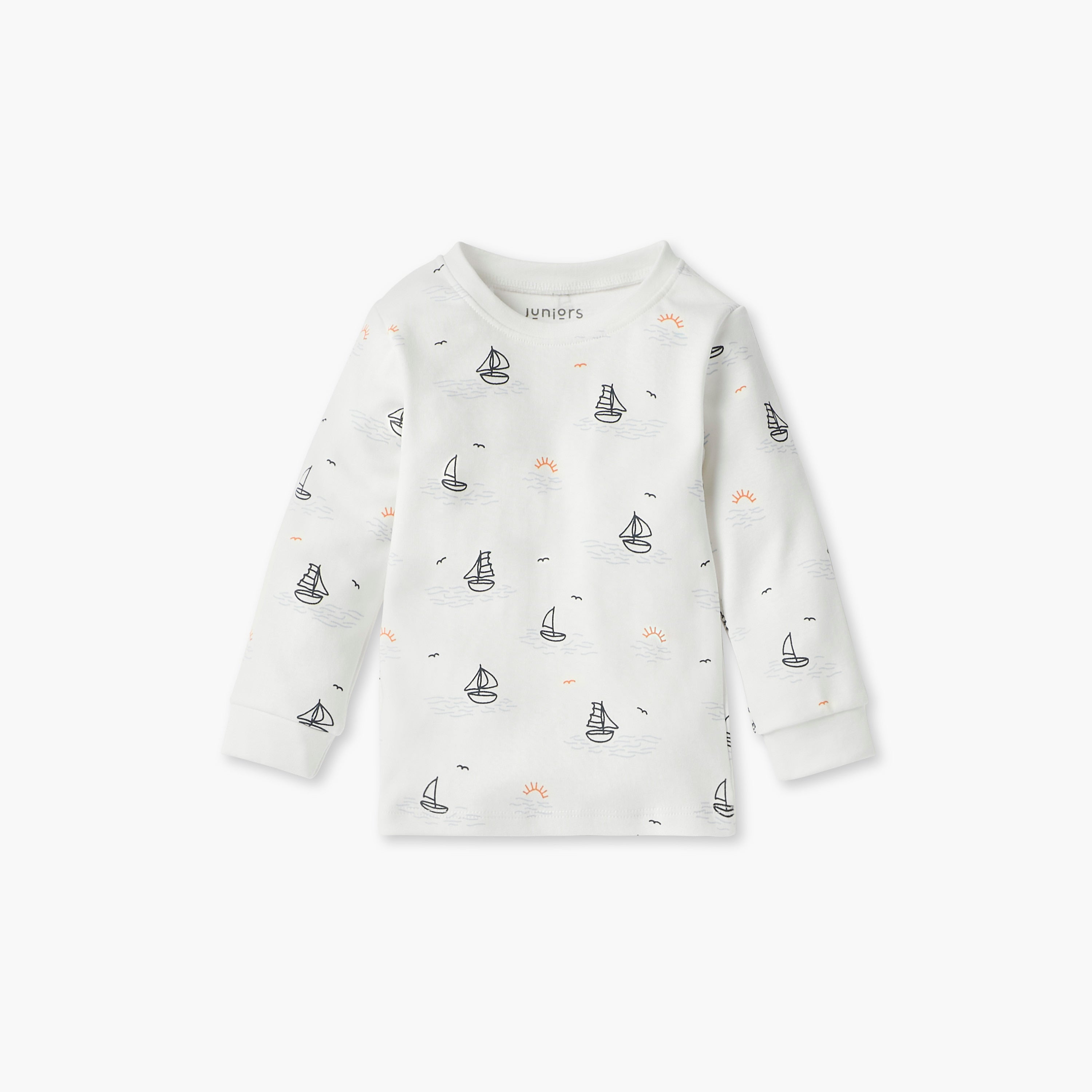 Juniors Nautical Print T-shirt and Pyjama Set