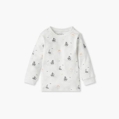Juniors Nautical Print T-shirt and Pyjama Set