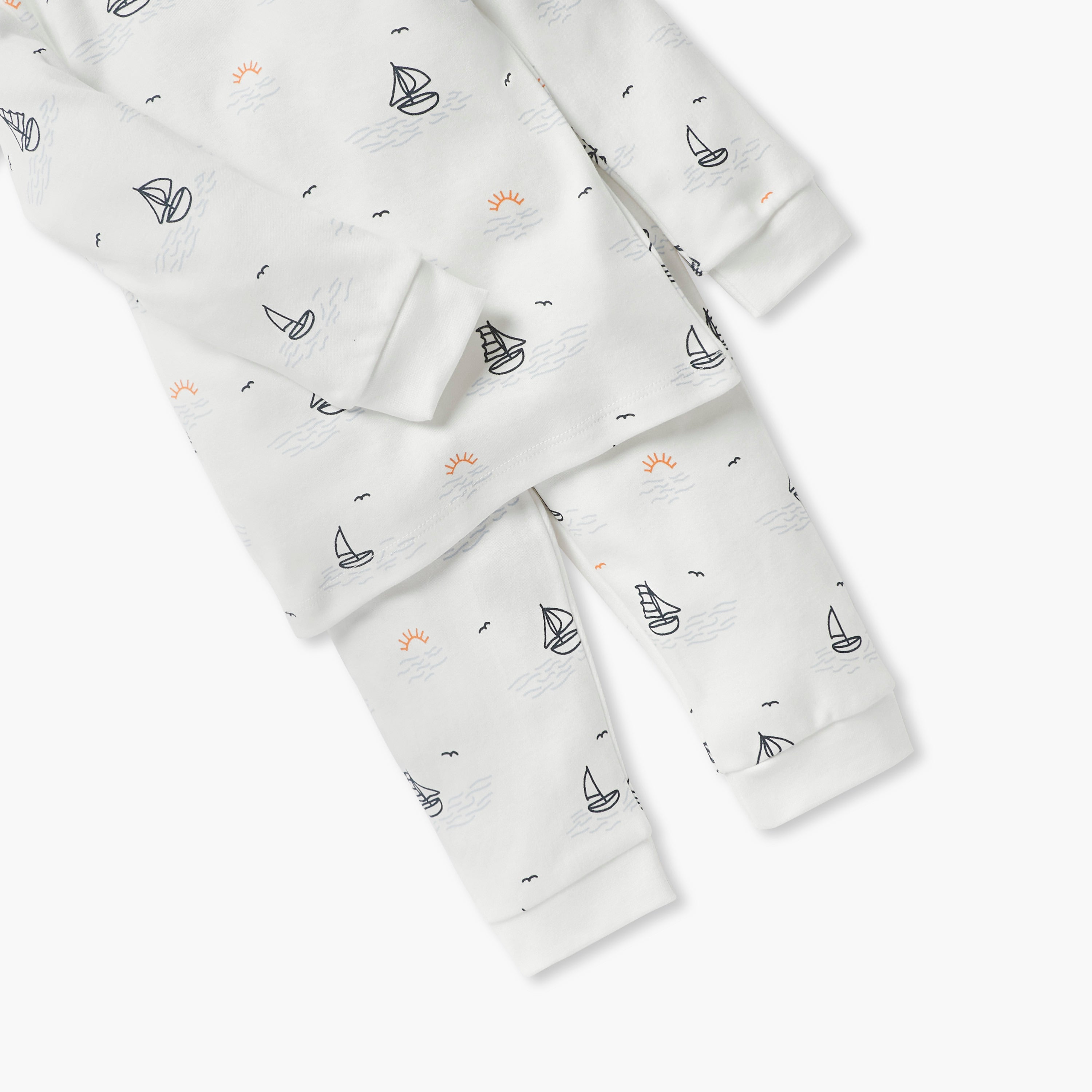 Juniors Nautical Print T-shirt and Pyjama Set