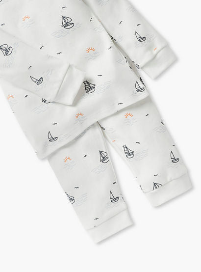 Juniors Nautical Print T-shirt and Pyjama Set-baby-boys-clothing-nightwear-pyjamasets-image-6