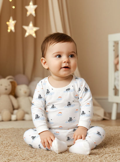 Juniors Nautical Print T-shirt and Pyjama Set-baby-boys-clothing-nightwear-pyjamasets-image-7