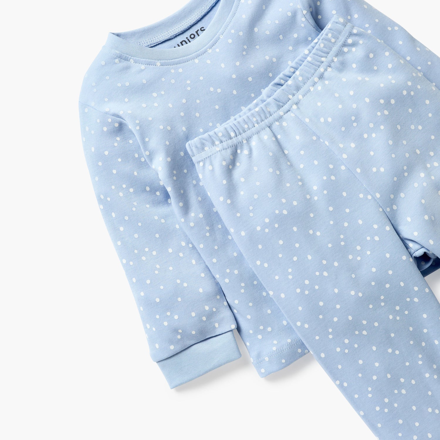 Juniors All-Over Polka Dot Print T-shirt and Pyjama Set