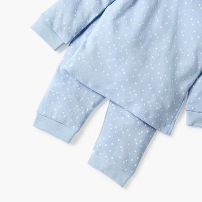 Juniors All-Over Polka Dot Print T-shirt and Pyjama Set