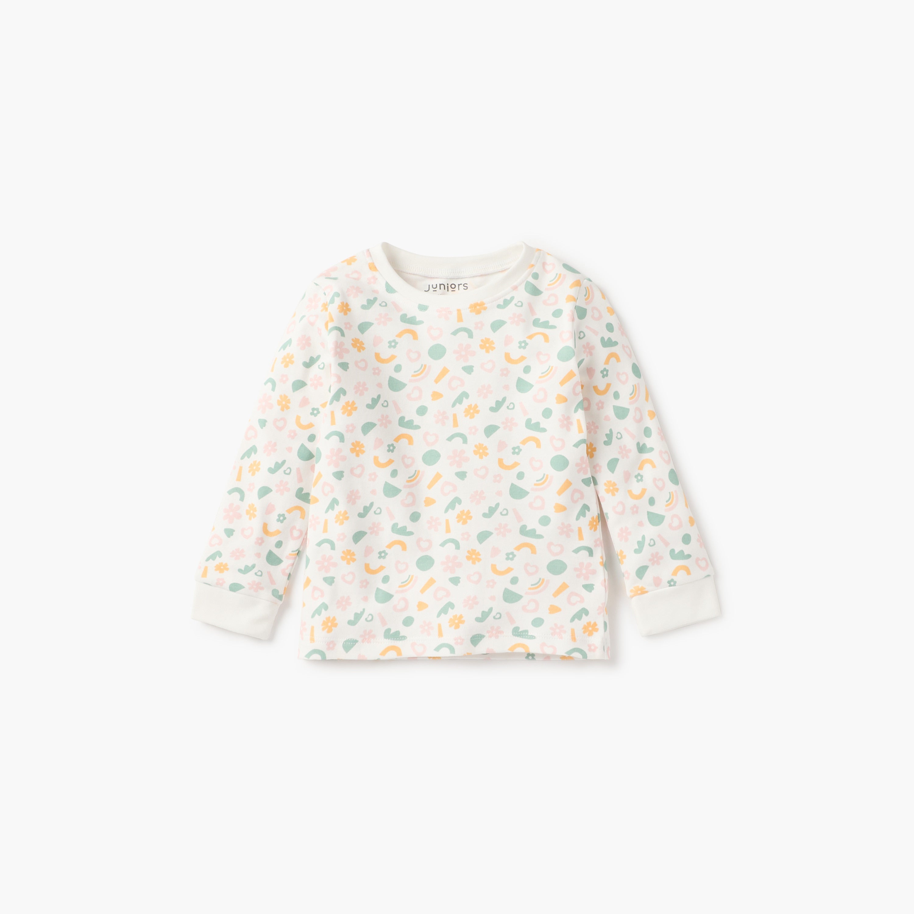 Juniors Printed T-shirt and Pyjama Set
