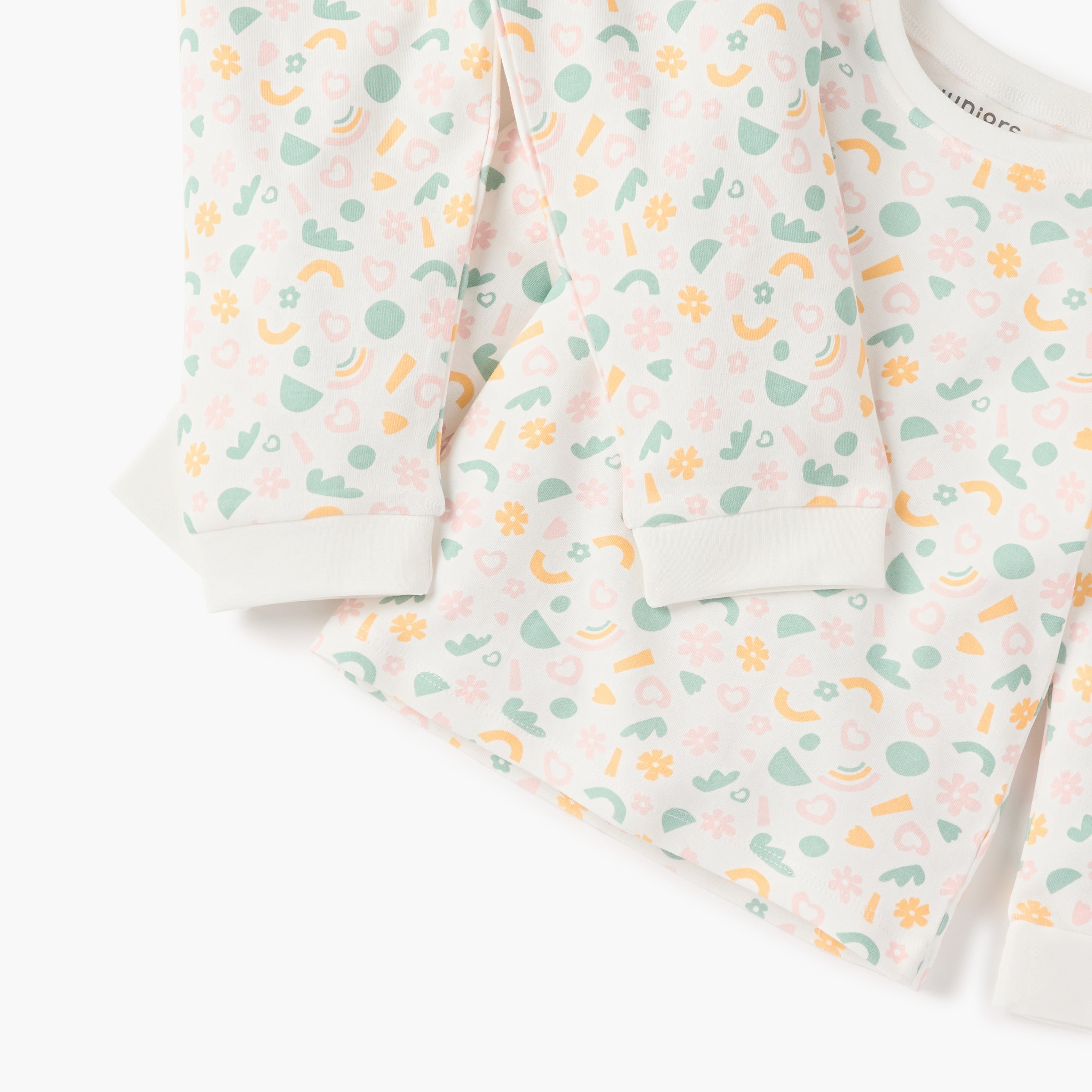 Juniors Printed T-shirt and Pyjama Set