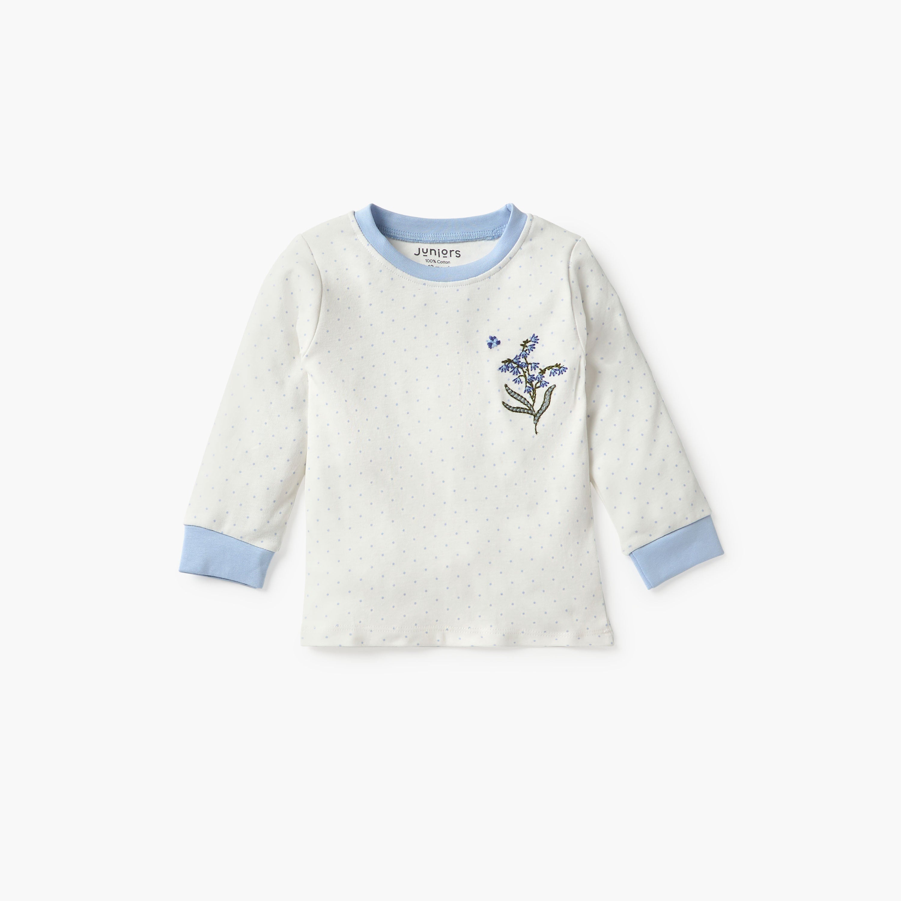 Juniors Floral Print T-shirt and Pyjama Set