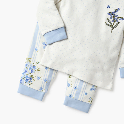 Juniors Floral Print T-shirt and Pyjama Set