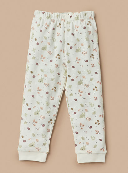 Juniors Printed T-shirt and Pyjama Set-baby-girls-clothing-nightwear-pyjamasets-image-3
