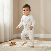 Juniors Animal Print T-shirt and Pyjama Set-undefined-image-1