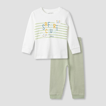Juniors Striped T-shirt and Pyjama Set