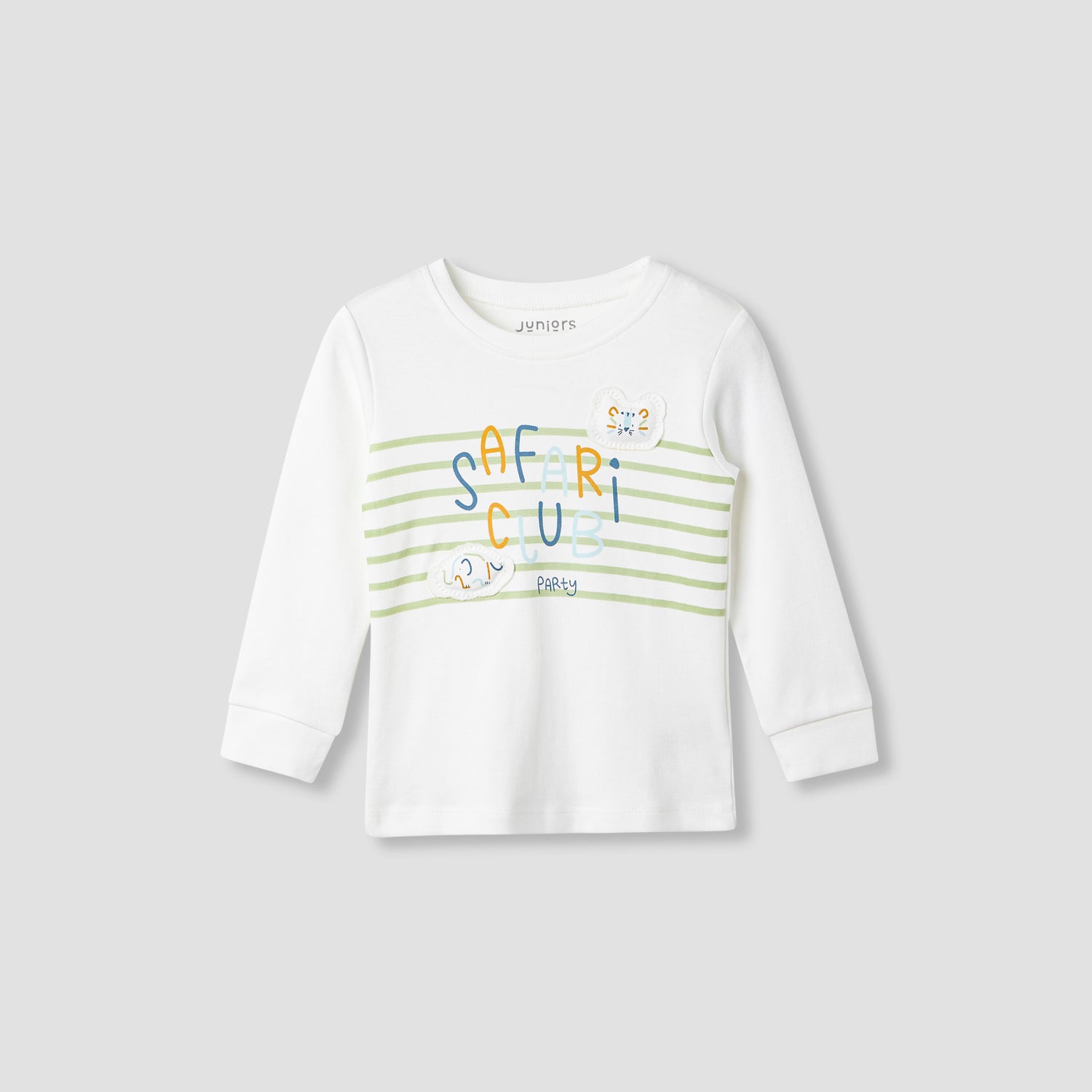 Juniors Striped T-shirt and Pyjama Set